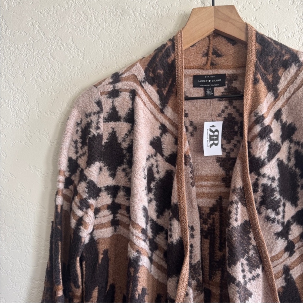 Lucky Brand • Southwestern Open Front Cardigan - Picture 4 of 9